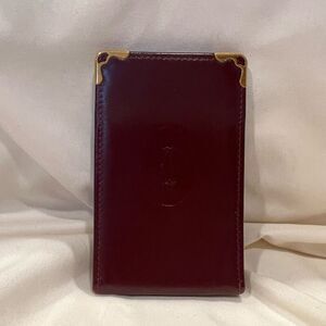 Cartier Vintage Leather Cigarette Case Luxury gold-tone hardware